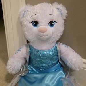 Build-A-Bear Disney's Elsa Frozen II White and Blue Stuffed Animal